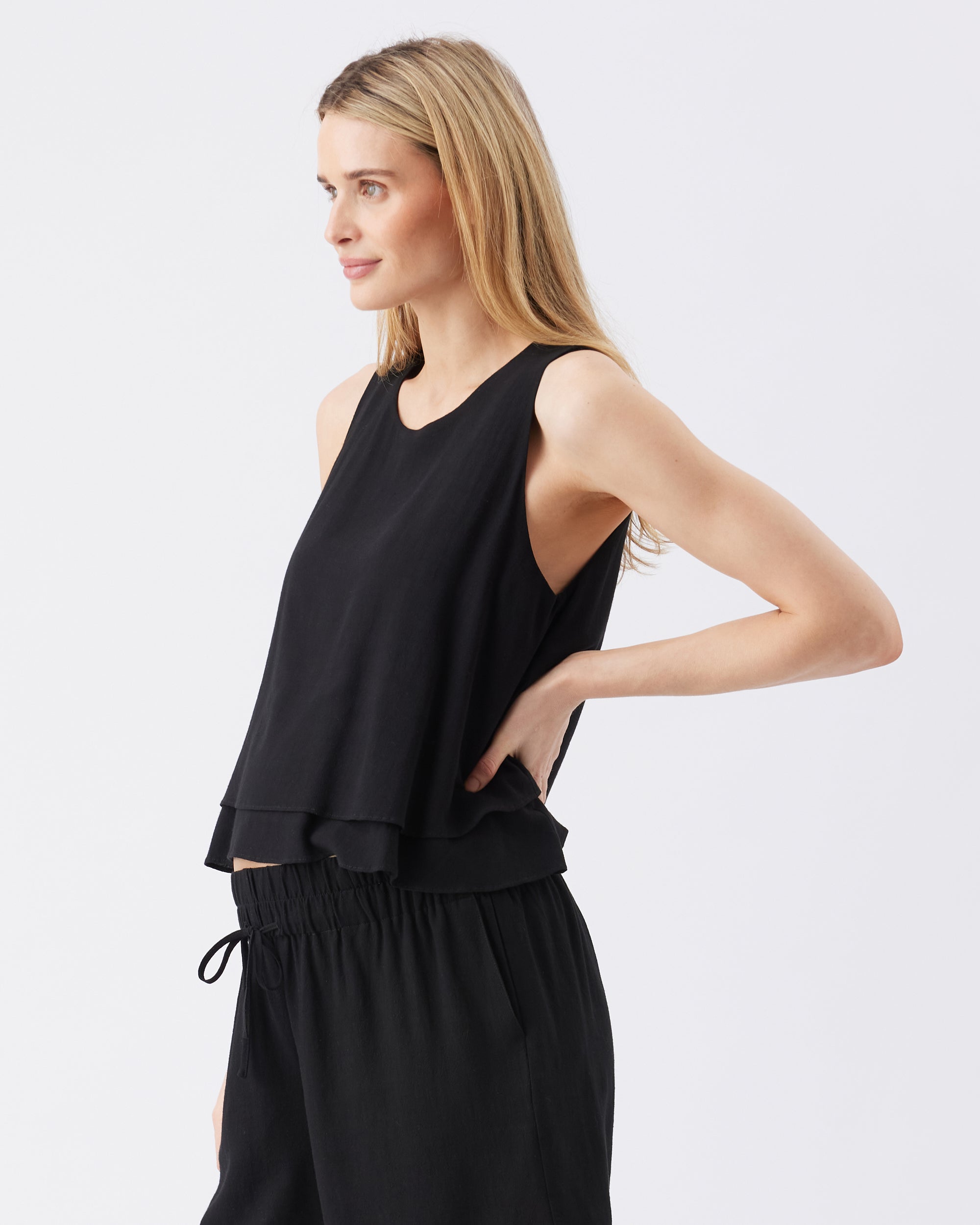 Lois Nursing Top in Black
