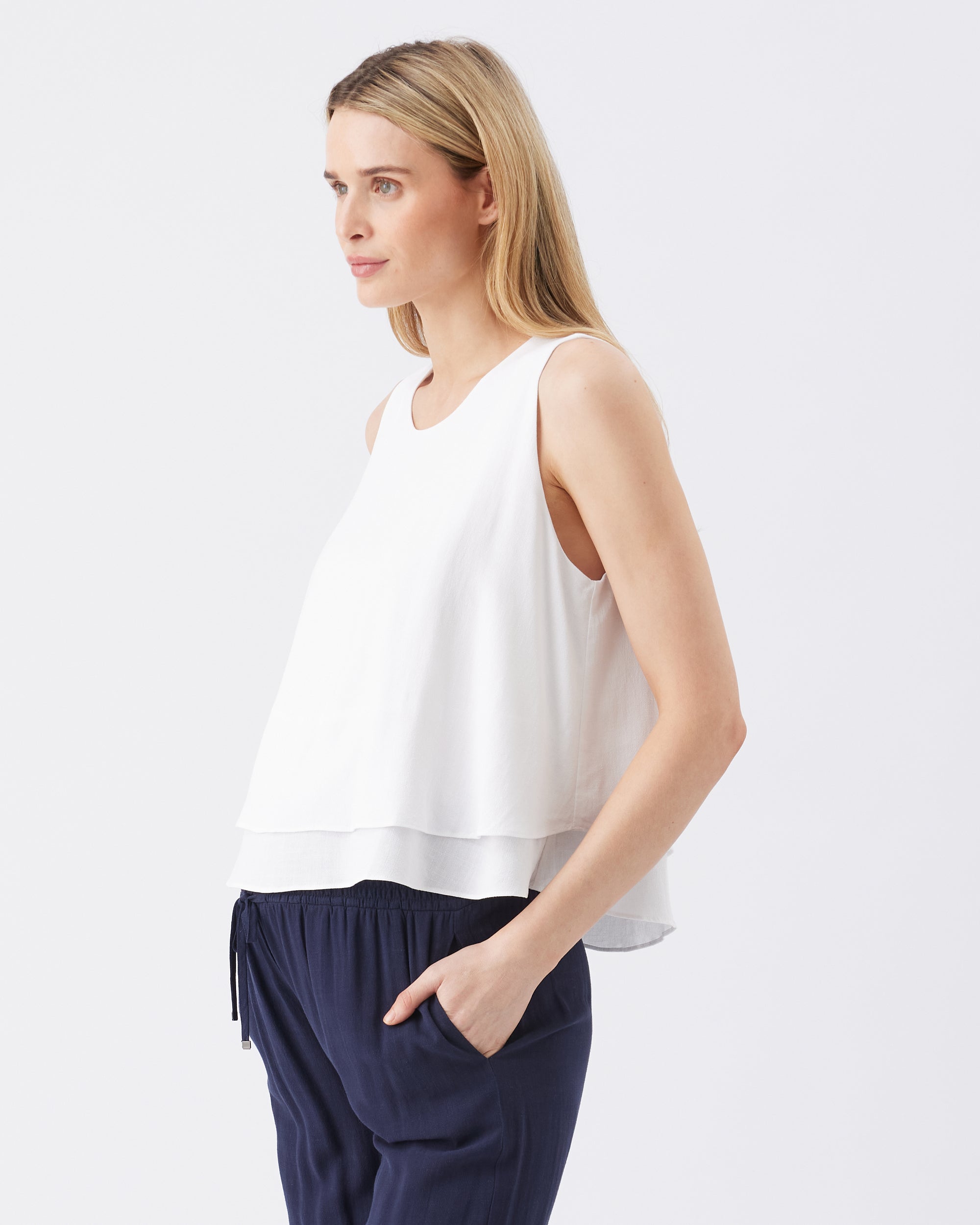 Lois Nursing Top in White