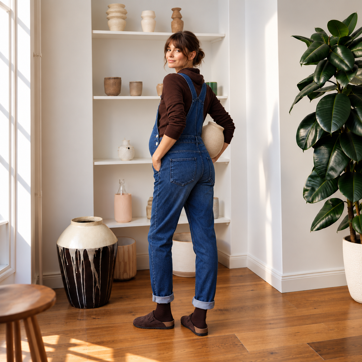Gerrie Organic Maternity Overalls