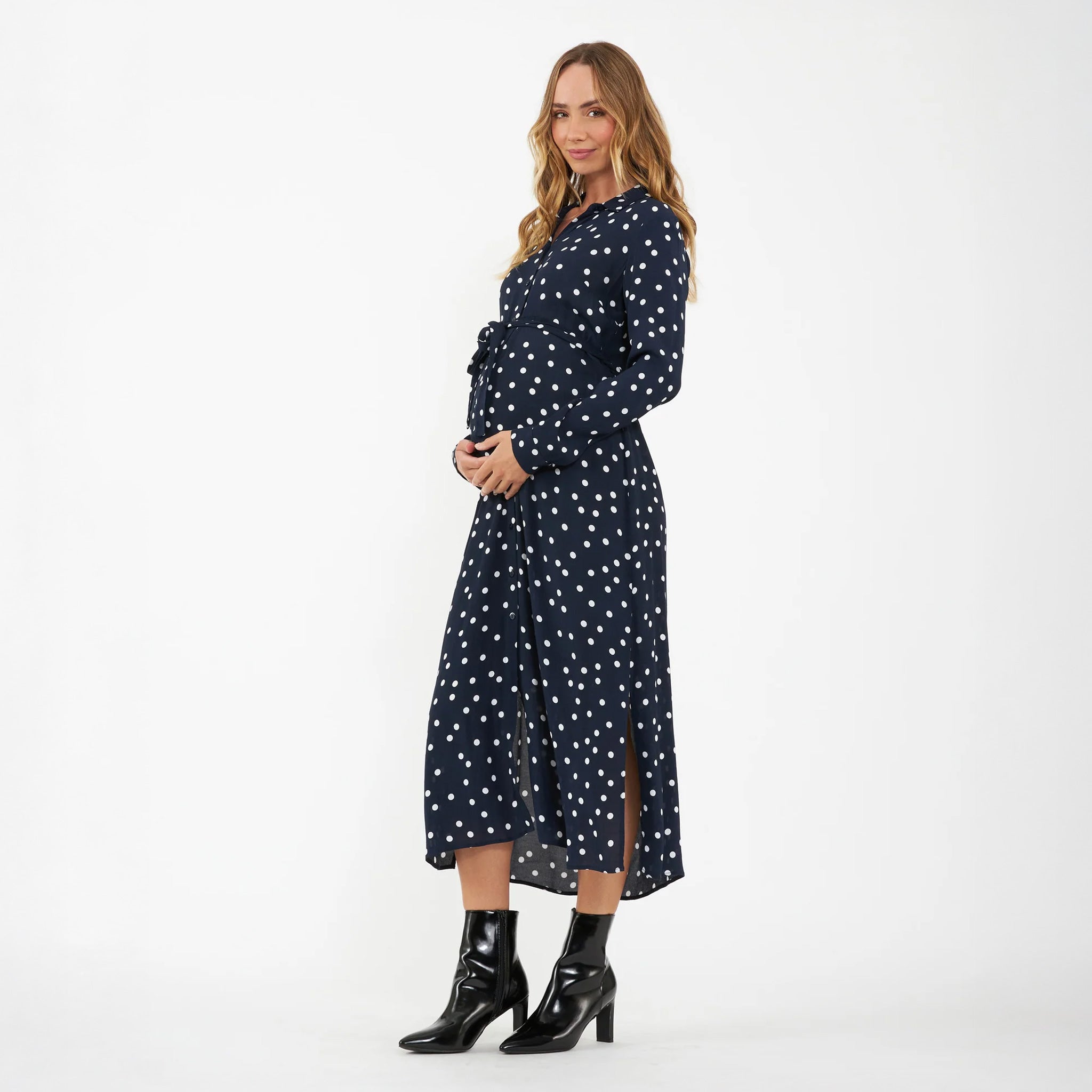 Spot Shirt Dress