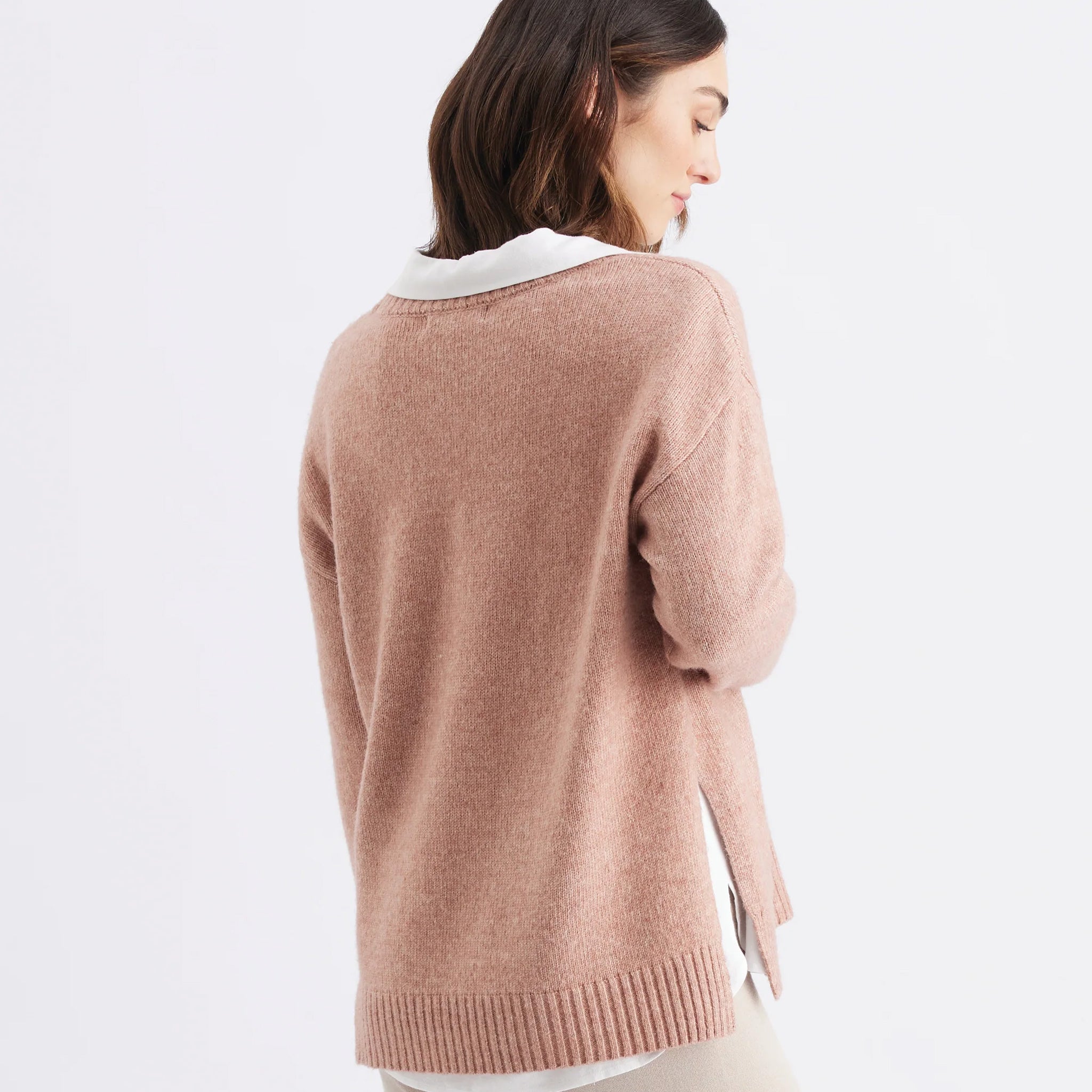 Vera Nursing Knit in Rose Marle