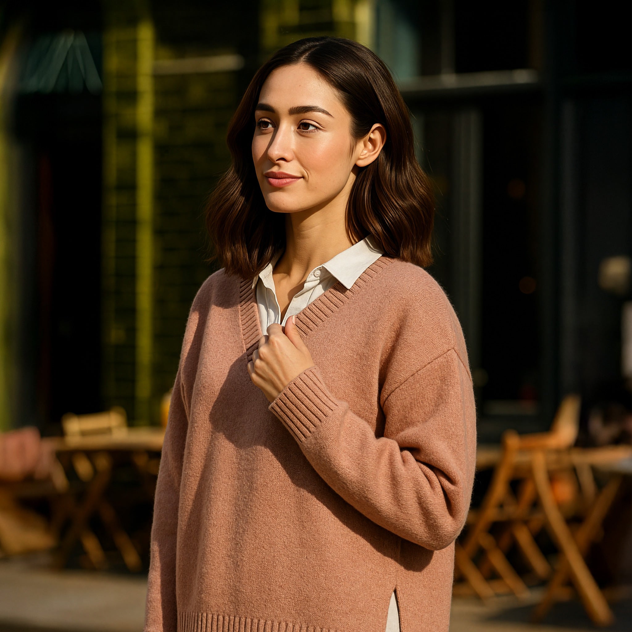 Vera Nursing Knit in Rose Marle