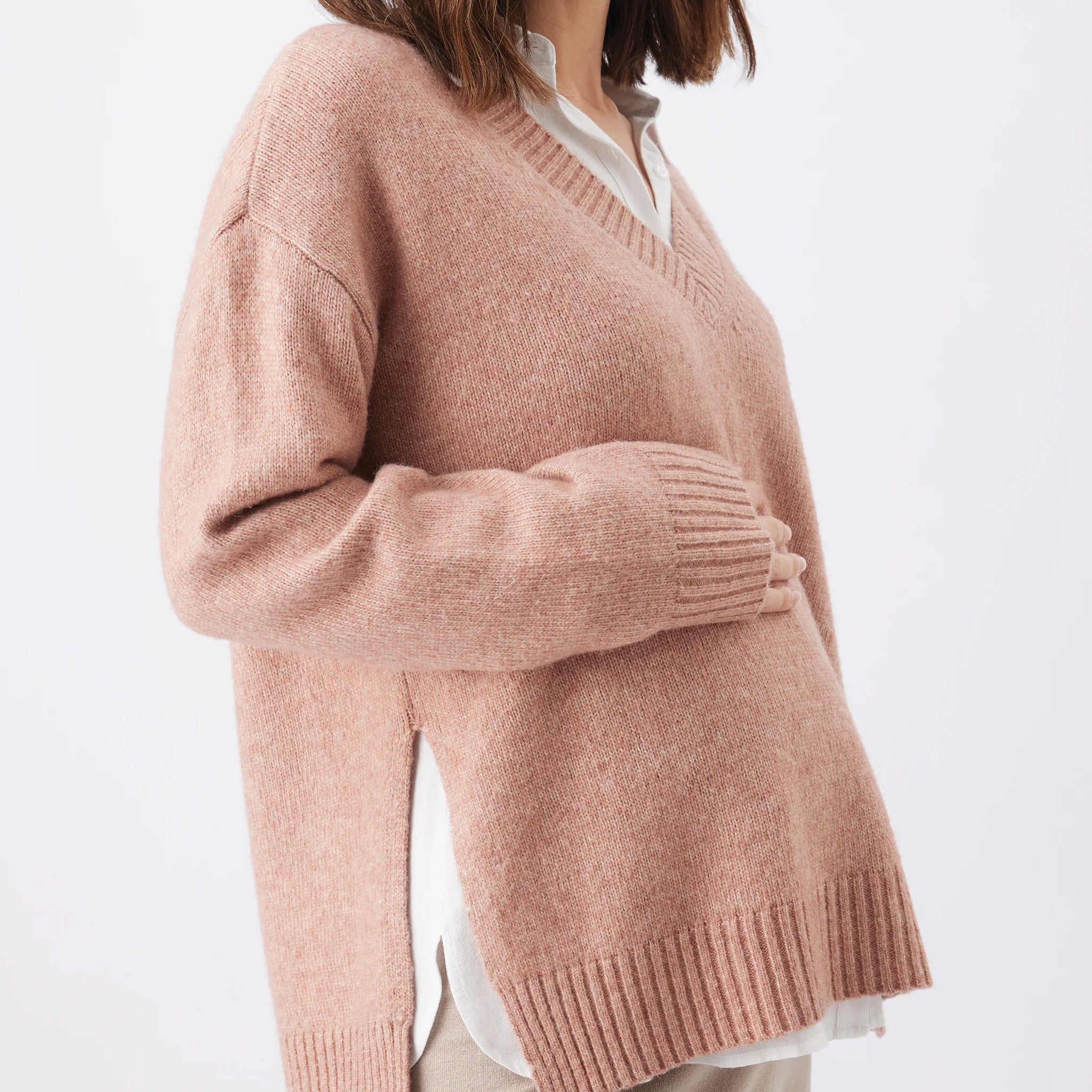 Vera Nursing Knit in Rose Marle