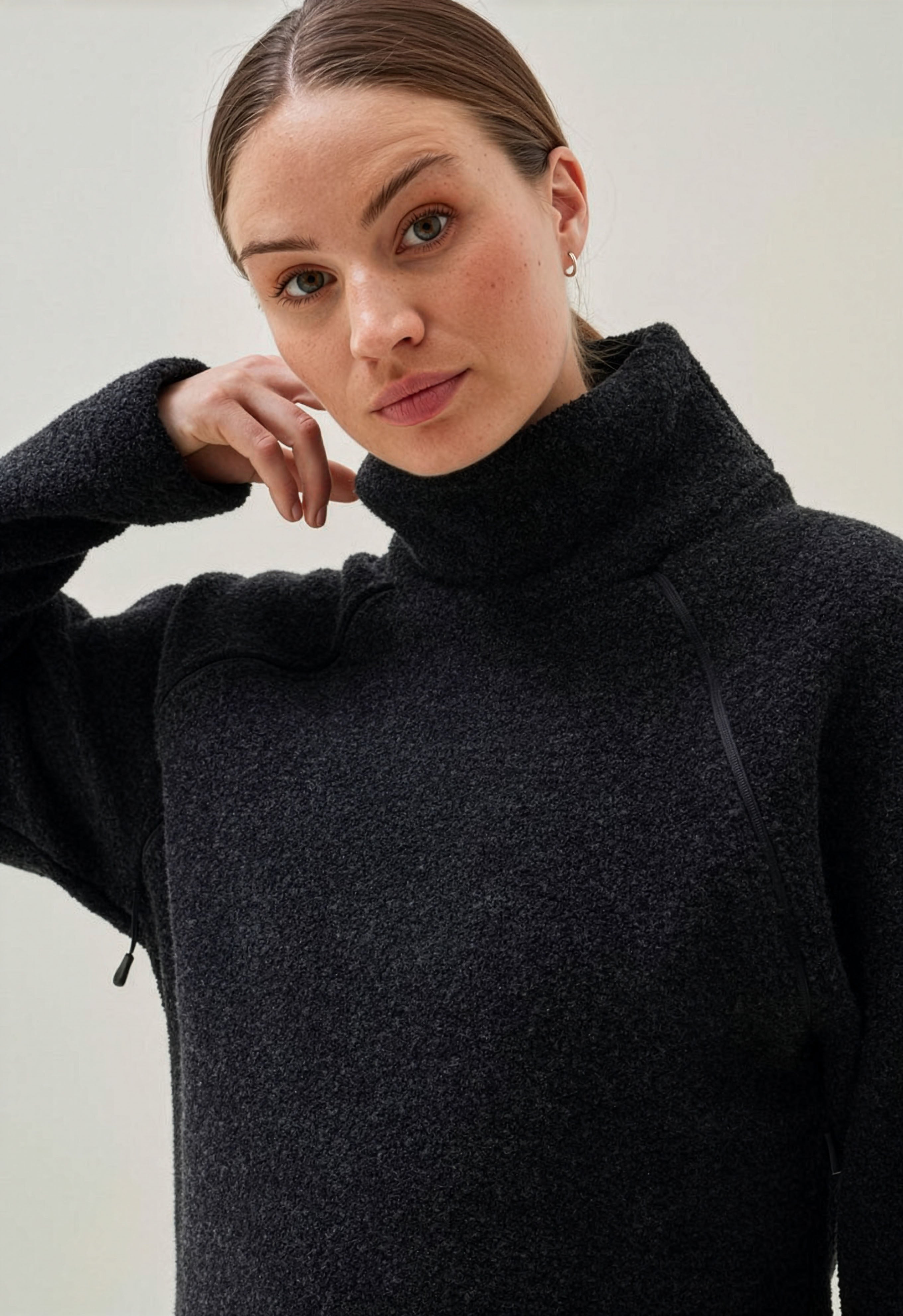 Wool Pile Nursing Sweater