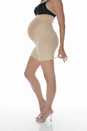 Power Mama - Full Length Maternity Pantyhose in Nude & Black - hautemama