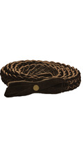 Leather Braided Belt with Suede Bow