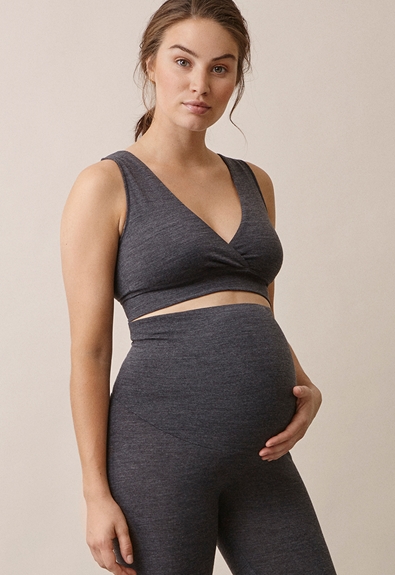 Motherhood Maternity Nursing Bra Size L Gray Full-Busted Seamless NWT -  Helia Beer Co