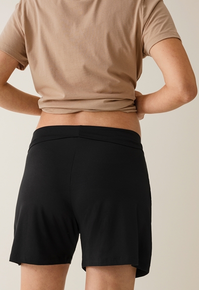 Maternity Shorts in Black - hautemama