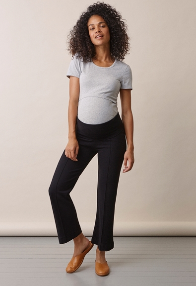 Black A Pea in the Pod Maternity Cropped Maternity Pants (Gently